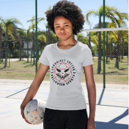 最も楽しいサッカーのハロウィンスポーツ Tシャツ