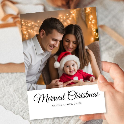 最も楽しいメリエストファミリーのホリデーカードデザイン シーズンカード