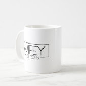 最も気に入った。2025マッチングカップル結婚した2025ワイヤレス コーヒーマグカップ (正面左)