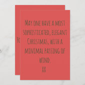 最も洗練されたクリスマス シーズンカード (正面/裏面)