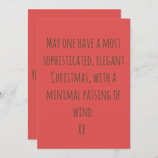 最も洗練されたクリスマス シーズンカード (正面/裏面)