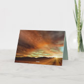 最も深い哀悼の意を込めて - 夕焼けの反射 カード (裏面)