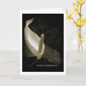 最も深い哀悼の意 カード (黄色い花)