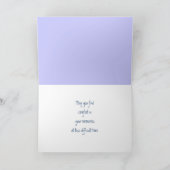 最も深い悔やみや弔慰で美しい月の夜空 カード (内部)