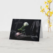 最も深い悔やみや弔慰で カード (黄色い花)