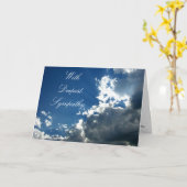 最も深い悔やみや弔慰で カード (黄色い花)