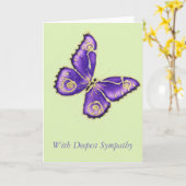 最も深い悔やみや弔慰で カード (黄色い花)