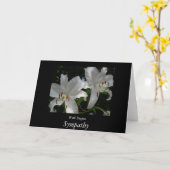 最も深い悔やみや弔慰で カード (黄色い花)