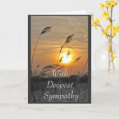 最も深い悔やみや弔慰で カード (黄色い花)