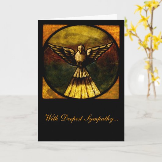 最も深い悔やみや弔慰で… カード (黄色い花)