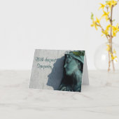 最も深い悔やみや弔慰で カード (黄色い花)