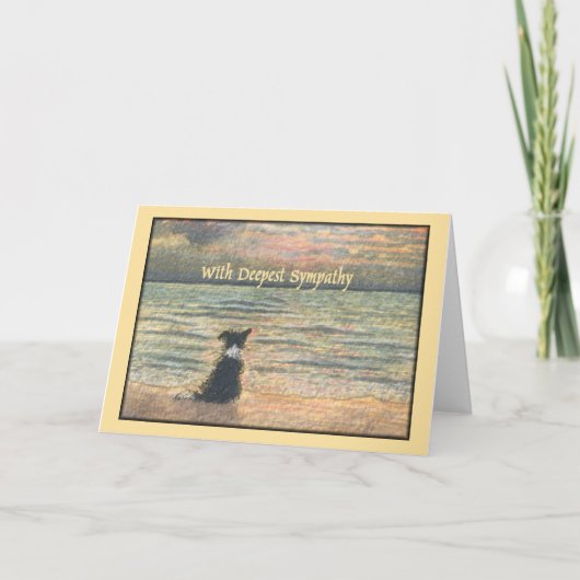 最も深い悔やみや弔慰で カード (正面)