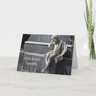 最も深い悔やみや弔慰で カード