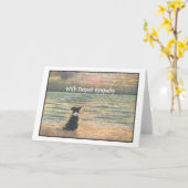 最も深い悔やみや弔慰で カード (黄色い花)