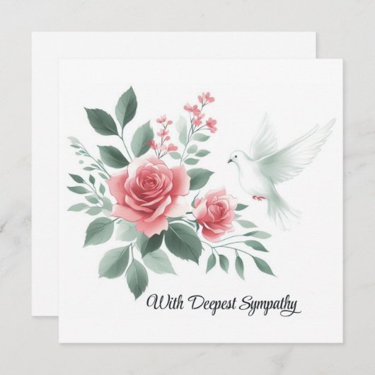 最も深い悔やみや弔慰で シーズンカード (正面/裏面)