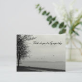 最も深い悔やみや弔慰で ポストカード (スタンド正面)