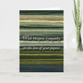 最も深い悔やみや弔慰によって、Papawの損失は、通ります カード (正面)