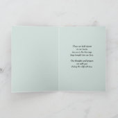 最も深い悔やみや弔慰のユリ カード (内部)