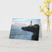 最も深い悔やみや弔慰のライトハウスカード カード (黄色い花)