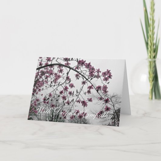 最も深い悔やみや弔慰の挨拶状を使って カード (正面)