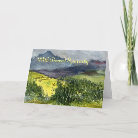 最も深い悔やみや弔慰またはすべての行事のテンプレートを使って カード (正面)