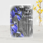 最も深い悔やみや弔慰を使って カード (黄色い花)