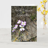 最も深い悔やみや弔慰を使って カード (黄色い花)