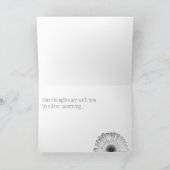 最も深い悔やみや弔慰カードを使って カード (内部)