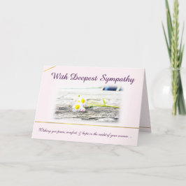 最も深い悔やみや弔慰カードを使って カード