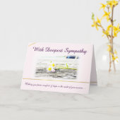 最も深い悔やみや弔慰カードを使って カード (黄色い花)