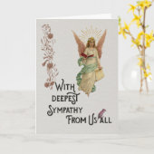 最も深い悔やみや弔慰カード カード (黄色い花)