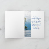 最も深い悔やみや弔慰スカイクラウドレイクツリーマウンテンズ カード (内部)