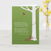 最も深い悔やみや弔慰ツリーカード カード (黄色い花)