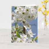 最も深い悔やみや弔慰フローラ カード (黄色い花)