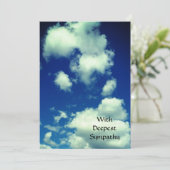 最も深い悔やみや弔慰ホワイトクラウドブルースカイ天国 (スタンド正面)