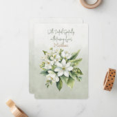 最も深い悔やみや弔慰マザーノートカード ノートカード (正面/裏面インサイチュ)