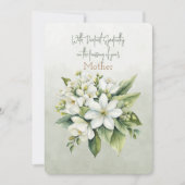 最も深い悔やみや弔慰マザーノートカード ノートカード (正面)