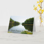 最も深い悔やみや弔慰レイクツリーズワイルド カード (黄色い花)