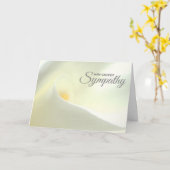 最も深い悔やみや弔慰弔慰カード カード (黄色い花)