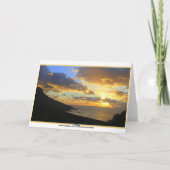 最も深い悔やみや弔慰海ショアサンセットで カード (裏面)