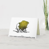 最も深い悔やみや弔慰蝶デザイン カード (裏面)