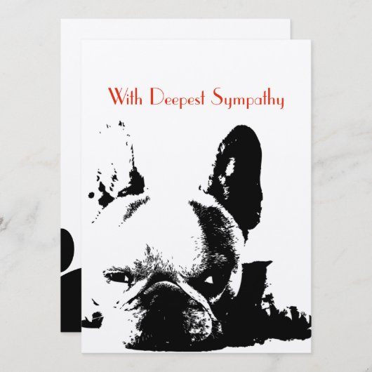 最も深い悔やみや弔慰 (正面/裏面)