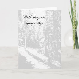 最も深い悔やみや弔慰 カード