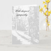 最も深い悔やみや弔慰 カード (黄色い花)