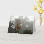 最も深い悔やみや弔慰 カード (黄色い花)