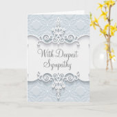 最も深い悔やみや弔慰 カード (黄色い花)