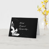 **最も深い悔やみや弔慰** カード (黄色い花)