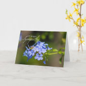 最も深い悔やみや弔慰 カード (黄色い花)