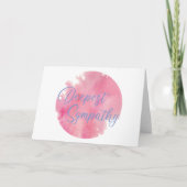 最も深い悔やみや弔慰 カード (正面)