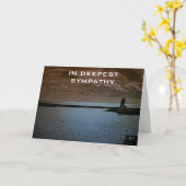 最も深い悔やみや弔慰 カード (黄色い花)